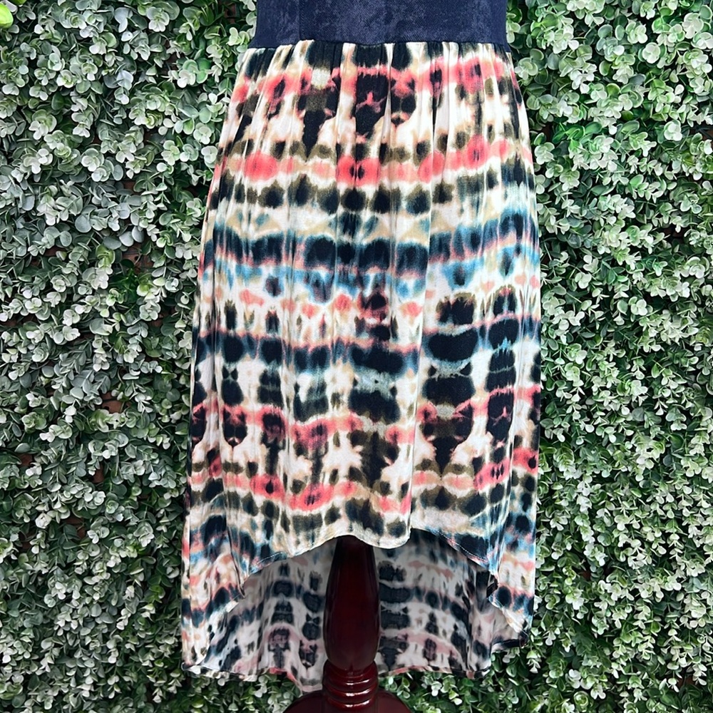 Gianni Bini Women’s High Low Tie-Dye Strapless Dress - Picture 7 of 15